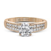 ZR2092 Engagement Ring in 14k Gold