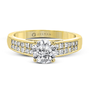ZR2092 Engagement Ring in 14k Gold