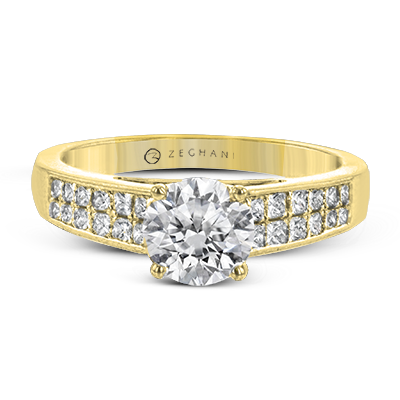 ZR2092 Engagement Ring in 14k Gold