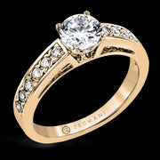 ZR2093 Engagement Ring in 14k Gold with Diamonds