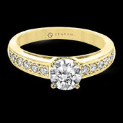 ZR2093 Engagement Ring in 14k Gold with Diamonds