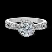 ZR2094 Engagement Ring in 14k Gold with Diamonds