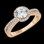 ZR2094 Engagement Ring in 14k Gold with Diamonds