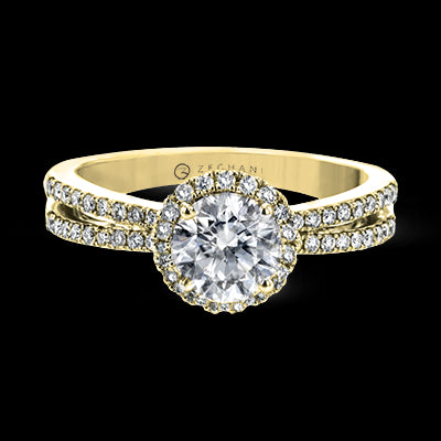 ZR2094 Engagement Ring in 14k Gold with Diamonds