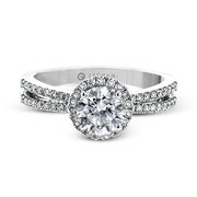 ZR2094 Engagement Ring in 14k Gold with Diamonds