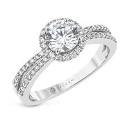 ZR2094 Engagement Ring in 14k Gold with Diamonds