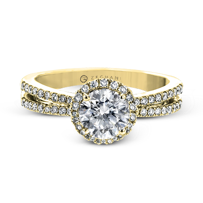 ZR2094 Engagement Ring in 14k Gold with Diamonds