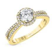 ZR2094 Engagement Ring in 14k Gold with Diamonds