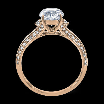 ZR2095 Engagement Ring in 14k Gold with Diamonds