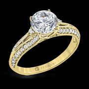 ZR2095 Engagement Ring in 14k Gold with Diamonds
