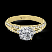 ZR2095 Engagement Ring in 14k Gold with Diamonds