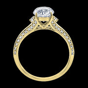 ZR2095 Engagement Ring in 14k Gold with Diamonds