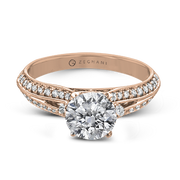 ZR2095 Engagement Ring in 14k Gold with Diamonds