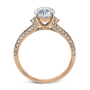 ZR2095 Engagement Ring in 14k Gold with Diamonds