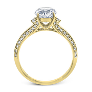 ZR2095 Engagement Ring in 14k Gold with Diamonds