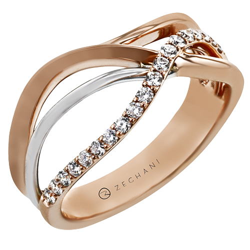 ZR2099 Right Hand Ring in 14k Gold with Diamonds