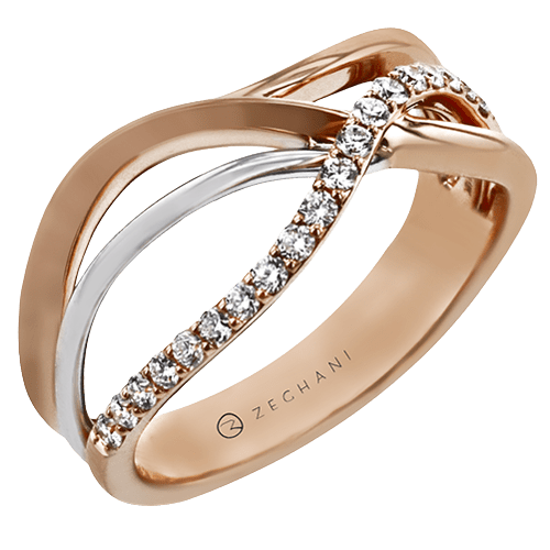 ZR2099 Right Hand Ring in 14k Gold with Diamonds
