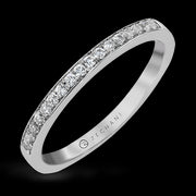ZR20PVWB Wedding Band in 14k Gold with Diamonds
