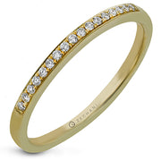 ZR20PVWB Wedding Band in 14k Gold with Diamonds