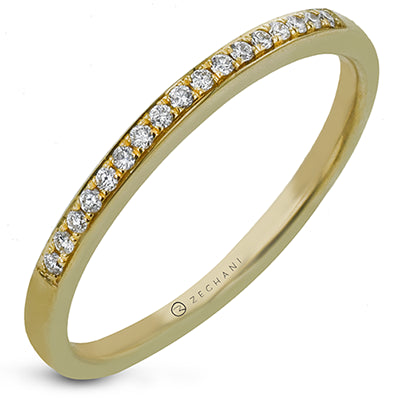 ZR20PVWB Wedding Band in 14k Gold with Diamonds