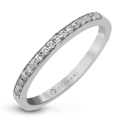 ZR20PVWB Wedding Band in 14k Gold with Diamonds