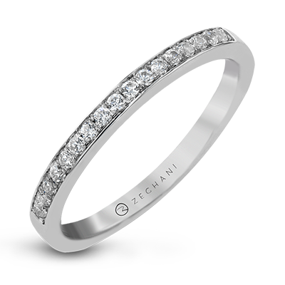 ZR20PVWB Wedding Band in 14k Gold with Diamonds