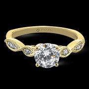 ZR2106 Engagement Ring in 14k Gold with Diamonds