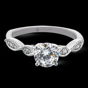 ZR2106 Engagement Ring in 14k Gold with Diamonds