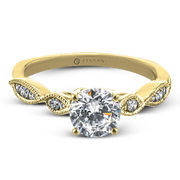 ZR2106 Engagement Ring in 14k Gold with Diamonds