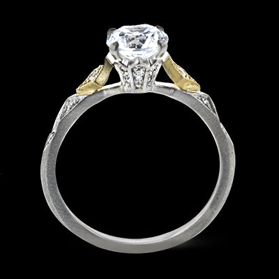 ZR2113 Engagement Ring in 14k Gold with Diamonds