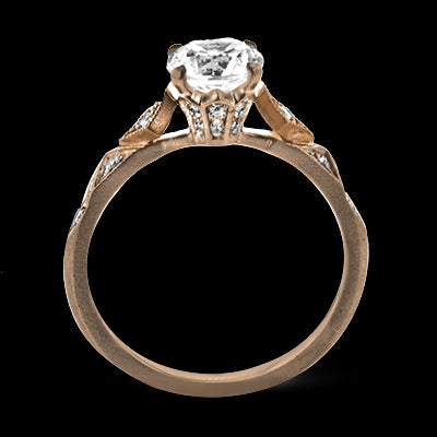ZR2113 Engagement Ring in 14k Gold with Diamonds