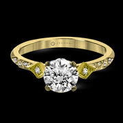 ZR2113 Engagement Ring in 14k Gold with Diamonds