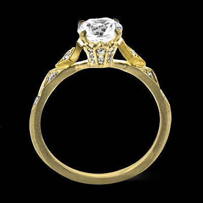 ZR2113 Engagement Ring in 14k Gold with Diamonds