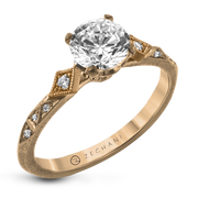 ZR2113 Engagement Ring in 14k Gold with Diamonds