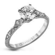 ZR2113 Engagement Ring in 14k Gold with Diamonds