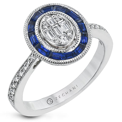 ZR2119 Right Hand Ring in 14k Gold with Diamonds