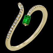 ZR2127-Y Color Ring in 14k Gold with Diamonds