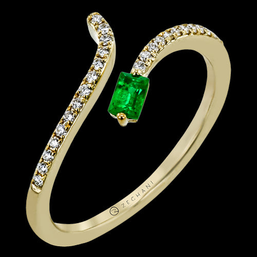 ZR2127-Y Color Ring in 14k Gold with Diamonds