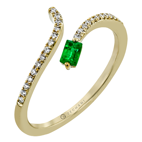 ZR2127-Y Color Ring in 14k Gold with Diamonds