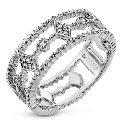 ZR2130 Right Hand Ring in 14k Gold with Diamonds