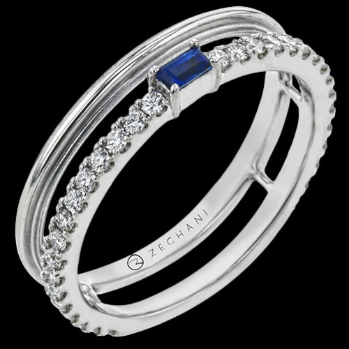 ZR2133 Color Ring in 14k Gold with Diamonds