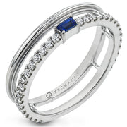 ZR2133 Color Ring in 14k Gold with Diamonds