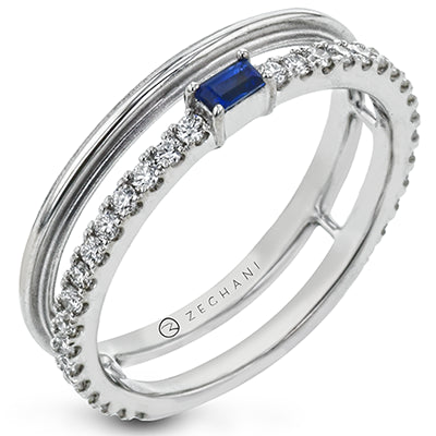 ZR2133 Color Ring in 14k Gold with Diamonds