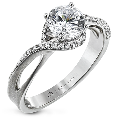 ZR2150 Engagement Ring in 14k Gold with Diamonds