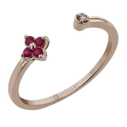 ZR2151-R Color Ring in 14k Gold with Diamonds