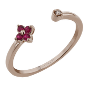ZR2151-R Color Ring in 14k Gold with Diamonds