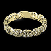 ZR216 Right Hand Ring in 14k Gold with Diamonds