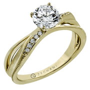 ZR2175 Engagement Ring in 14k Gold with Diamonds