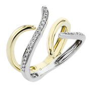 ZR2200 Right Hand Ring in 14k Gold with Diamonds