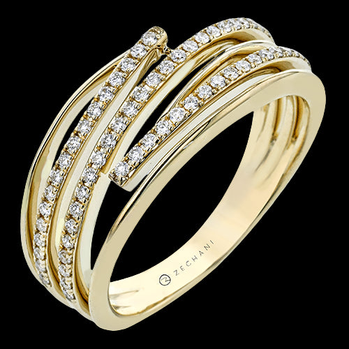 ZR2202 Right Hand Ring in 14k Gold with Diamonds